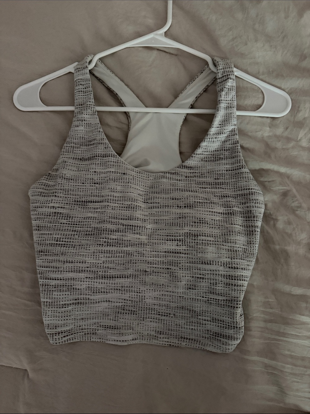 CALIA by Carrie Underwood Gray Textured Racerback Sports Bra Tank